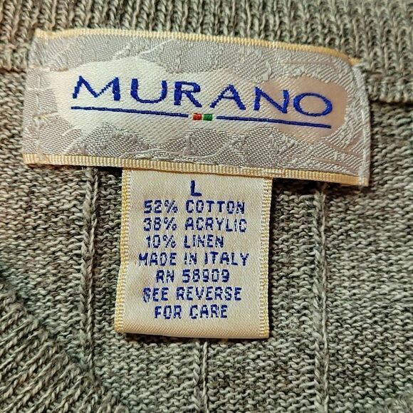 Murano men's Linen blend Italian Sweater - Picture 4 of 4